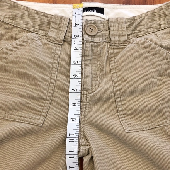 JACOB Y2K Corduroy Boot Cut Fit Flared Low Rise Boho Funky Trousers Pants.XS. - Picture 9 of 14